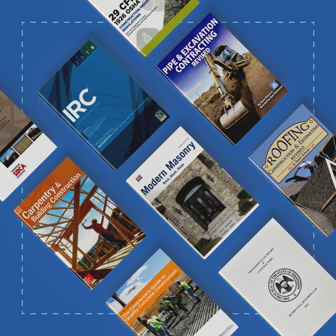 Mississippi Residential Builder Exam Construction Book Bundle