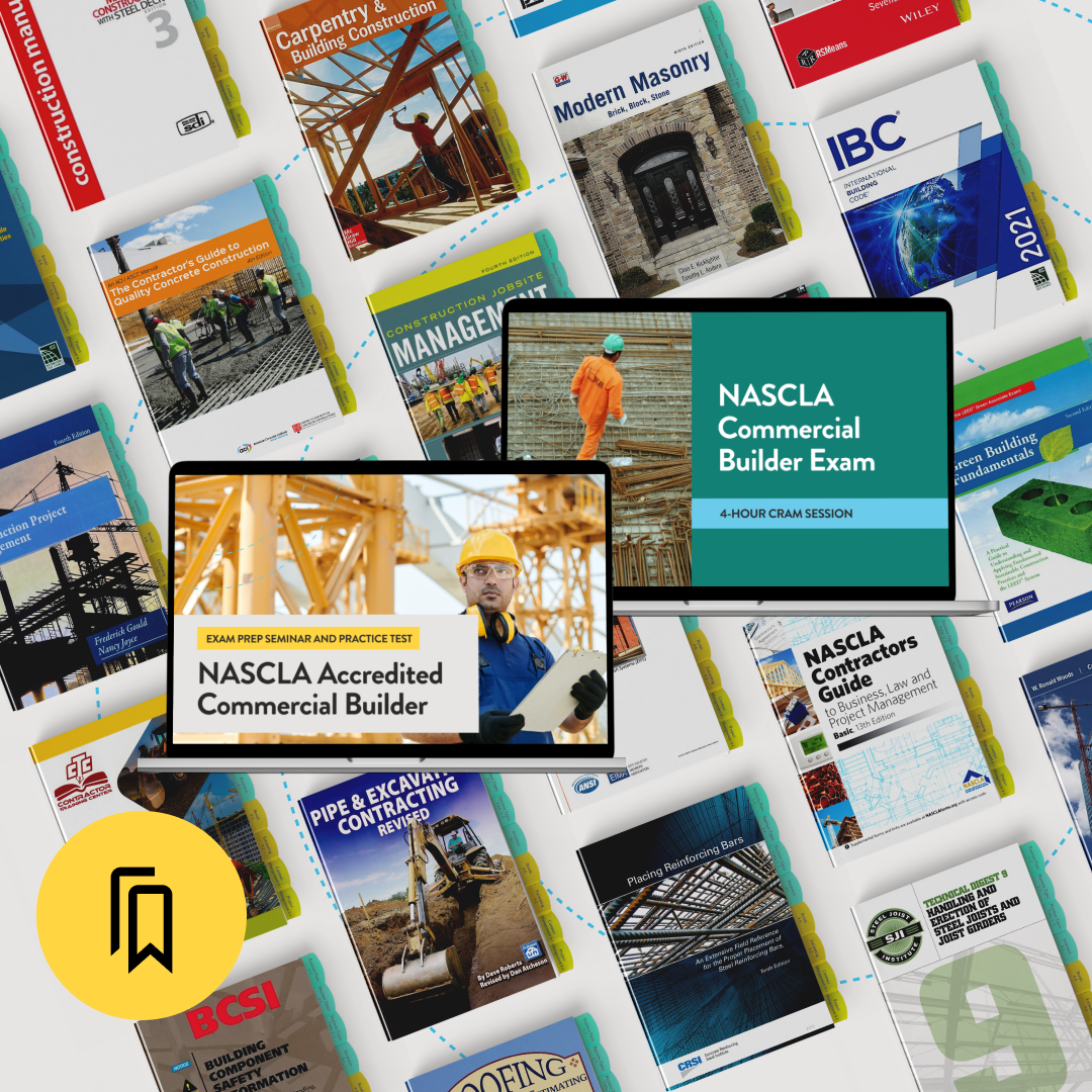 NASCLA Commercial Builder Pro Plus Exam Prep Package