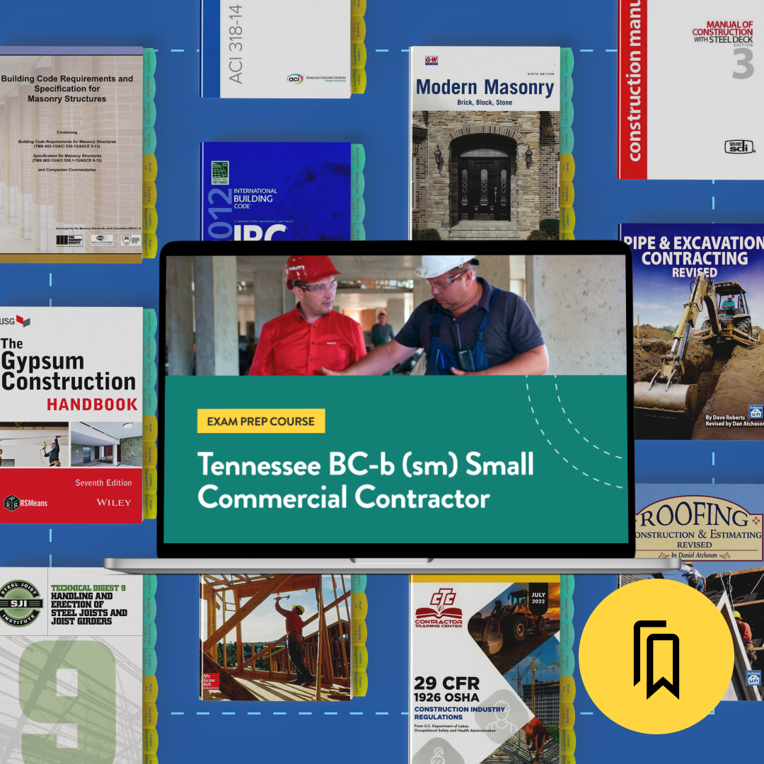 Tennessee BC-b (Sm) Small Commercial Contractor Exam Prep Package