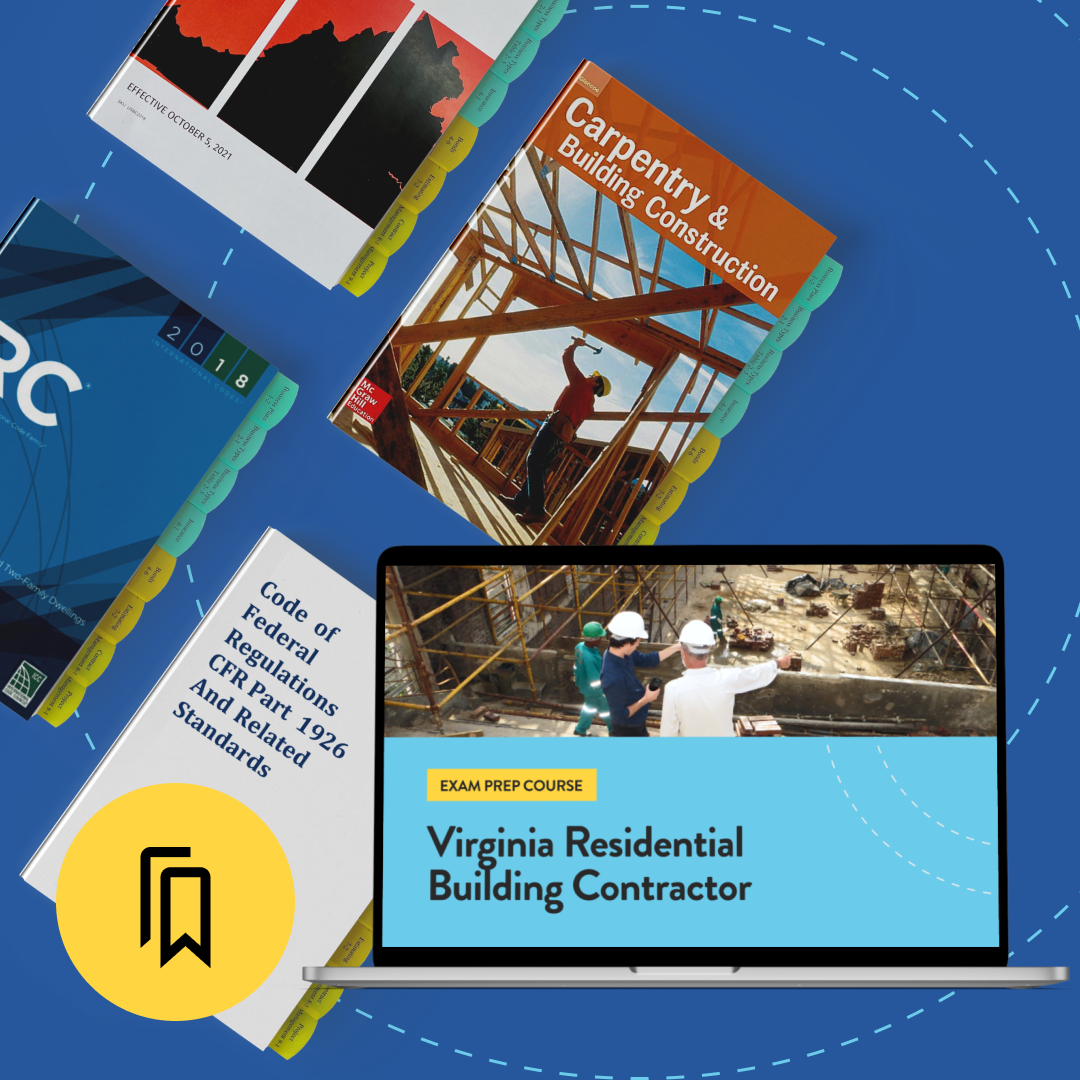 Virginia Residential Building Contractor (RBC) Pro Exam Prep Package
