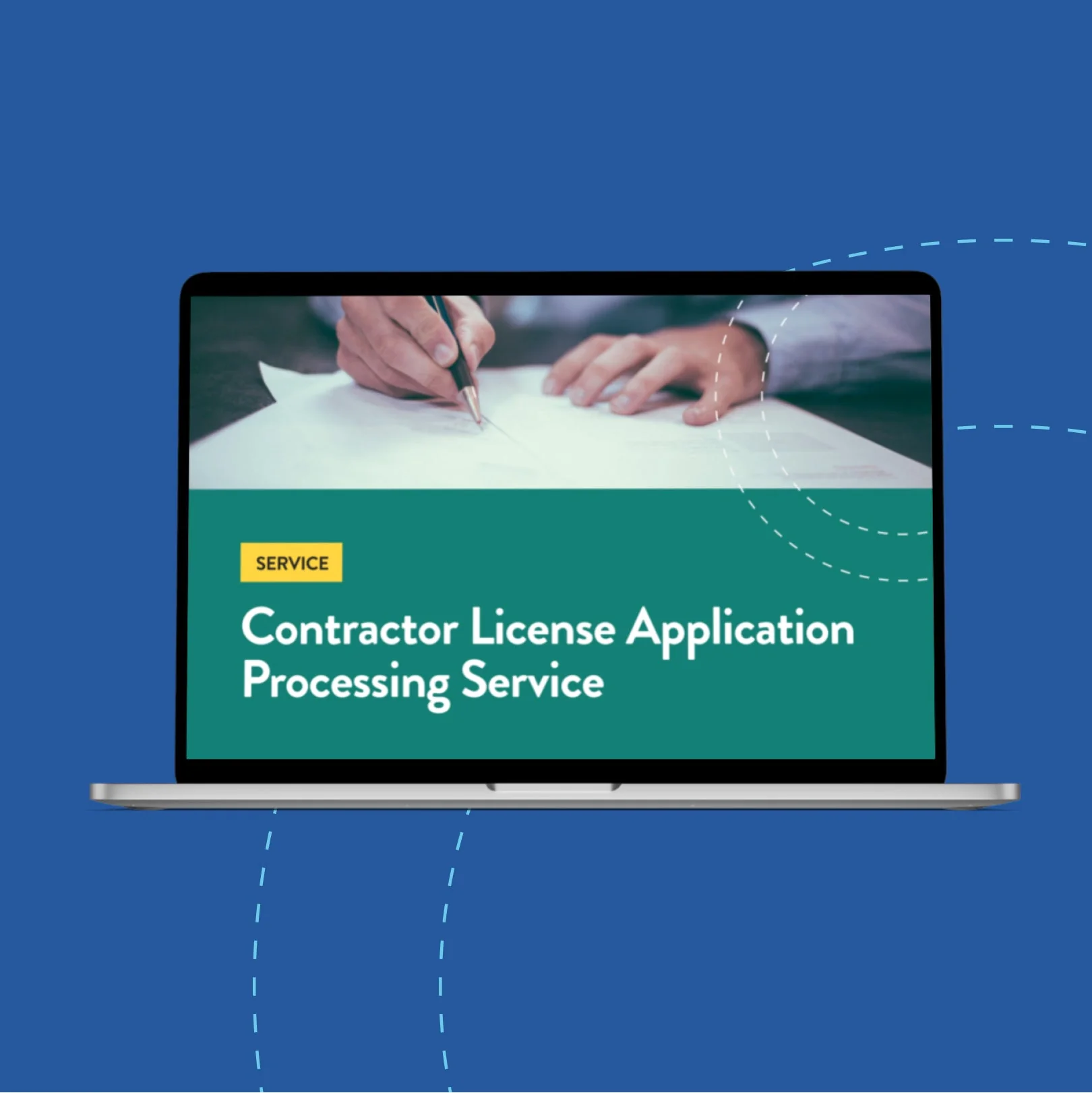 What does your Contractor License Application Processing Service include?