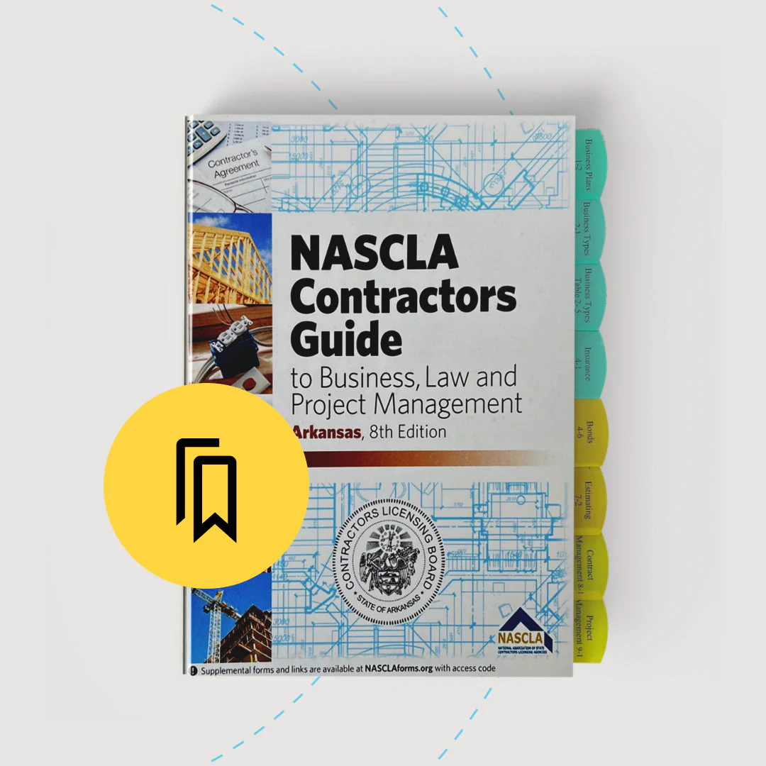 Arkansas Contractor Business and Law Exam Tabbed and Highlighted Book Questions & Answers