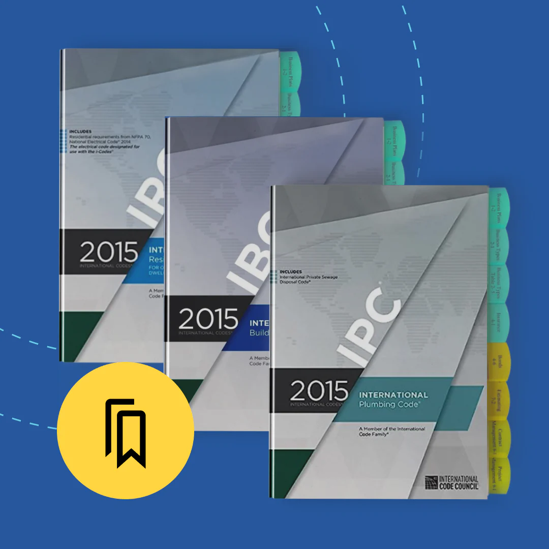 Does the National Standard Roofing Contractor (ICC F14) Exam Tabbed and Highlighted Book Bundle contain the exam prep course material?