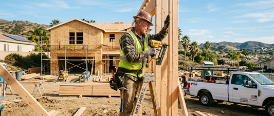California contractor framing a new residential construction project before 2026 CSLB licensing and enforcement changes take effect.