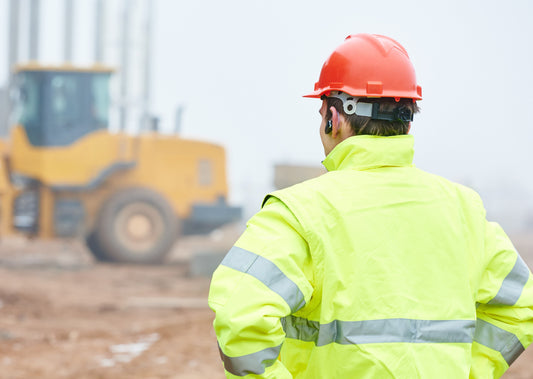 general contractor watching construction on the jobsite