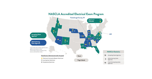 NASCLA Electrical Acceptance Map