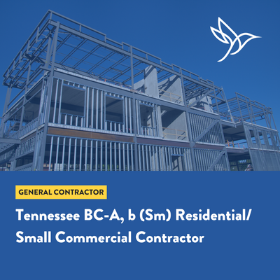 Tennessee BC-A, b (Sm) Combined Residential/Light Commercial Contractor Exam