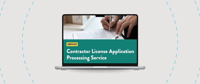 Contractor License Application Processing Service