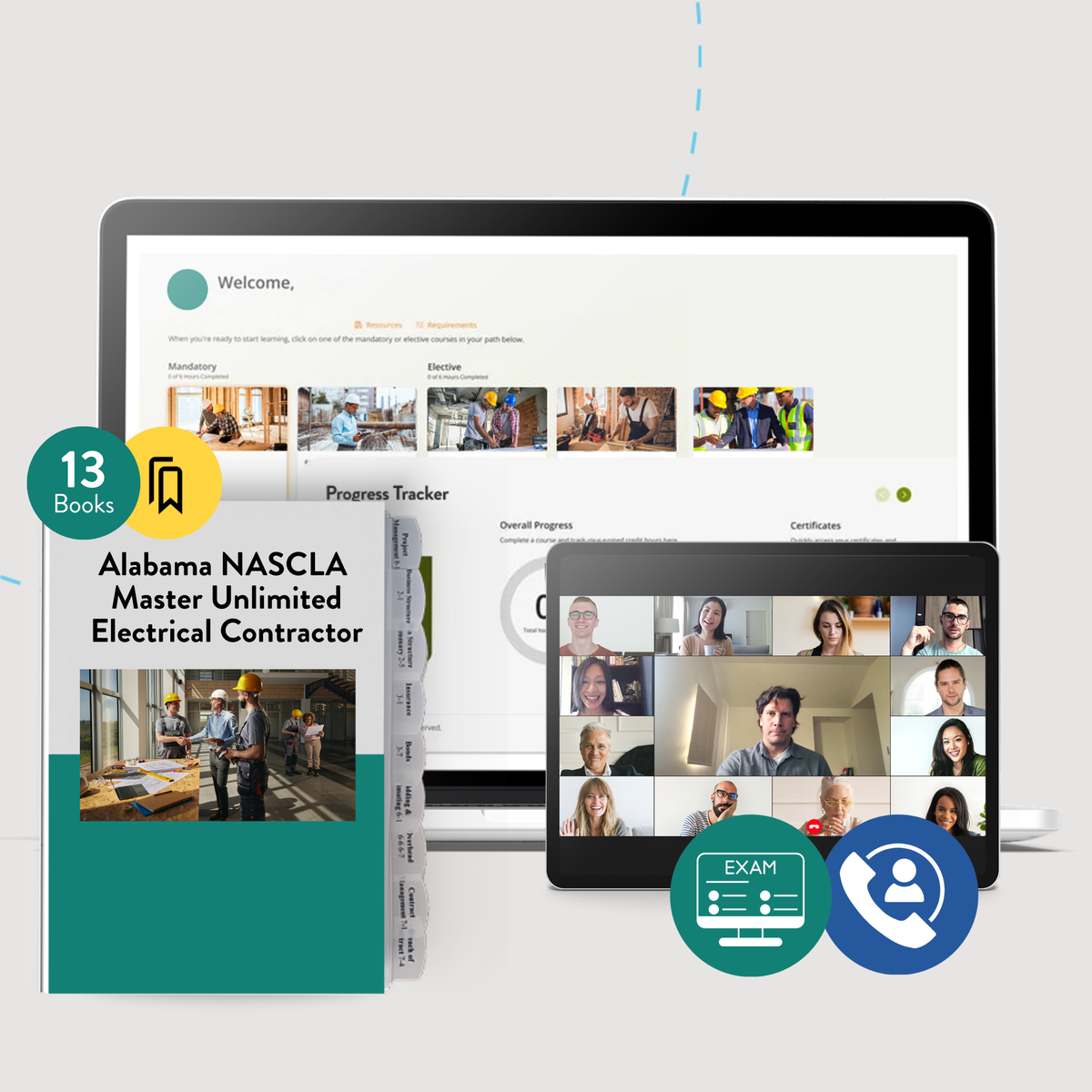 Full-Service Package: Alabama NASCLA Master Unlimited Electrical Contractor Exam