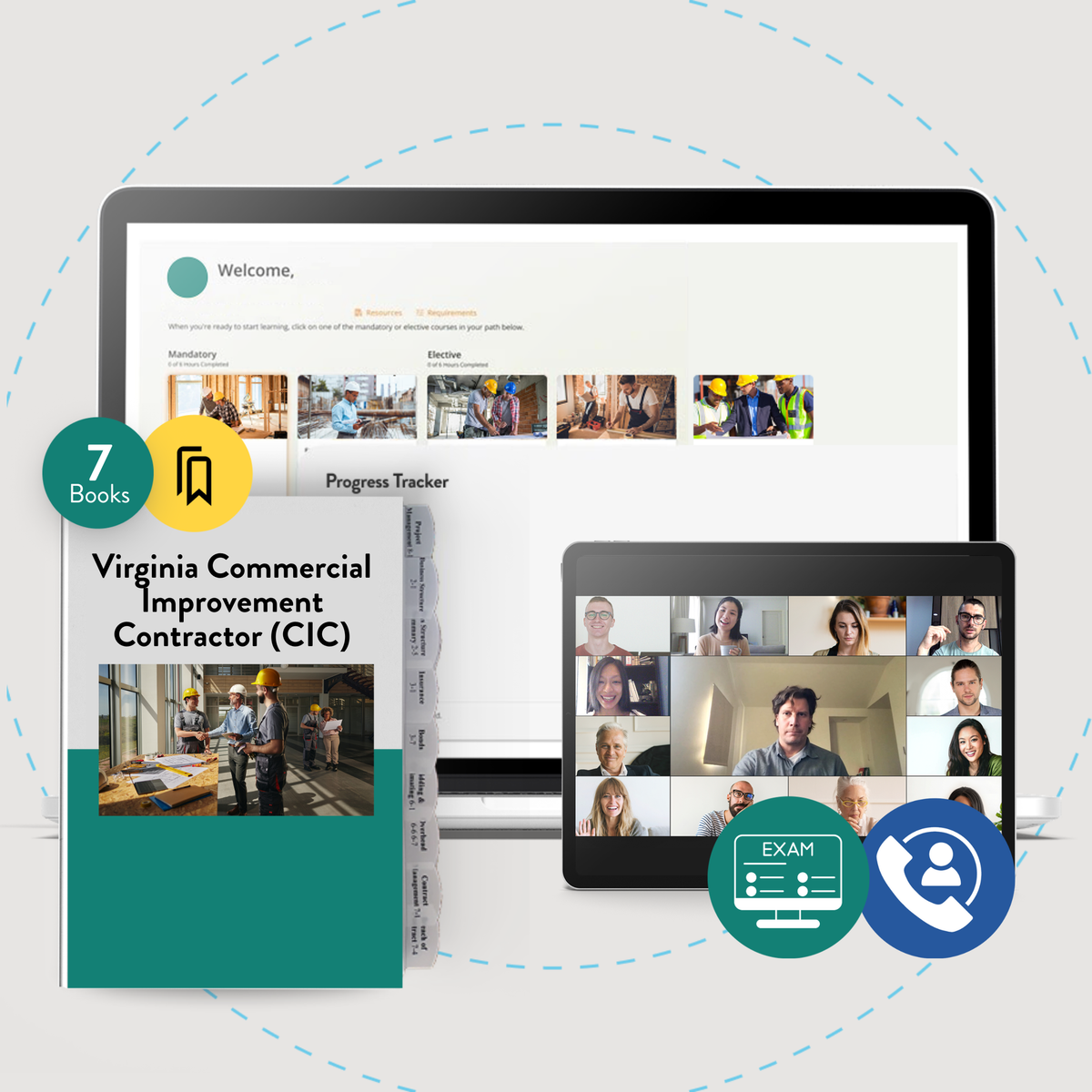 Full-Service Package: Virginia Commercial Improvement Contractor (CIC) Exam