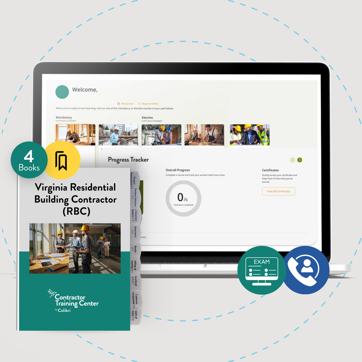 Full-Service Package: Virginia Residential Building Contractor (RBC) Exam Prep