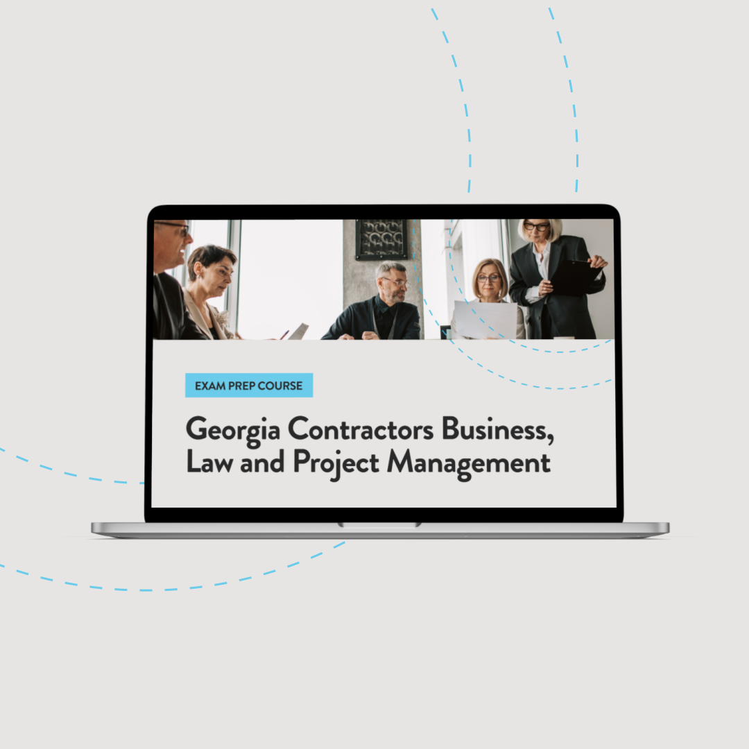 Georgia Contractors Business, Law and Project Management Exam Prep Course