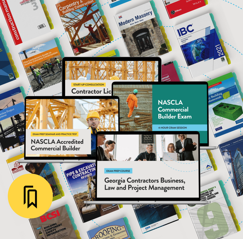 Georgia NASCLA Commercial Builder Pro Plus Exam Prep Package