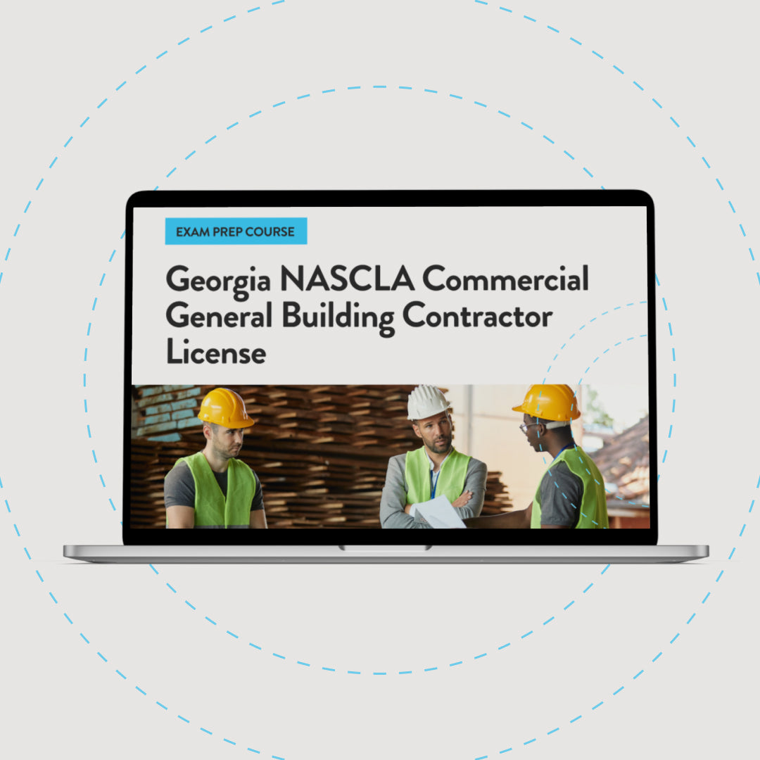 Georgia NASCLA Commercial General Building Contractor License Exam Prep Course