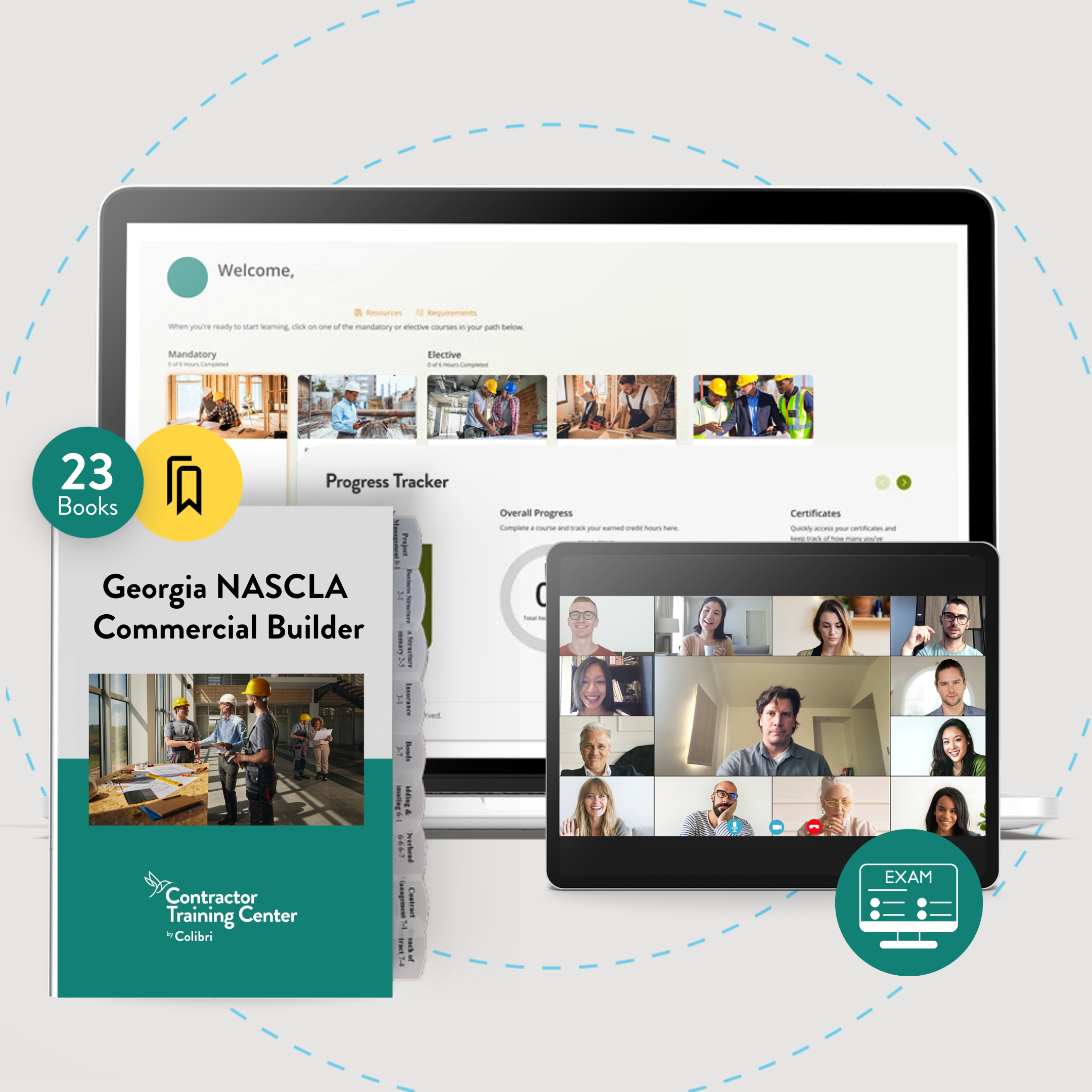 Georgia NASCLA Commercial Builder Pro Exam Prep Package