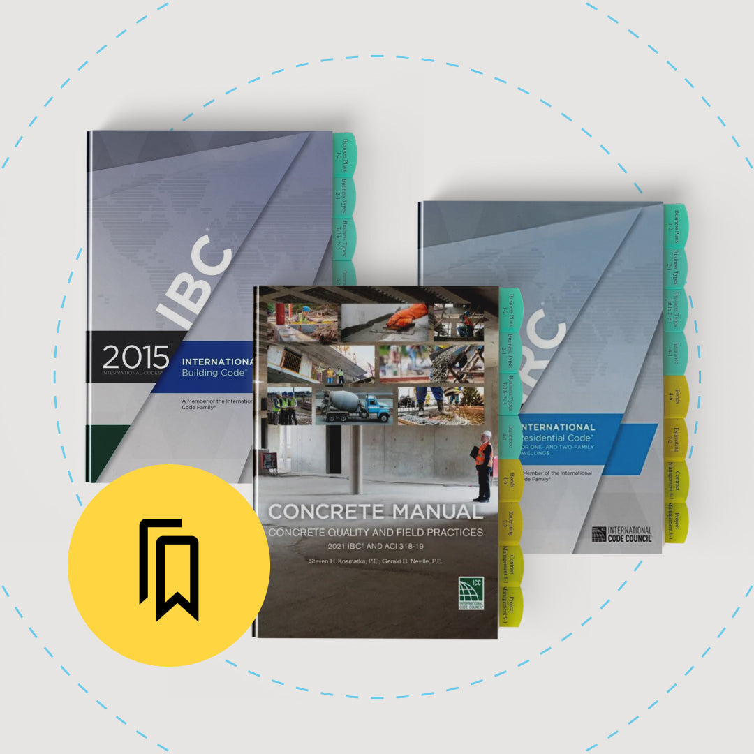 Kansas Standard Building Contractor B (ICC 551) Exam Tabbed and Highlighted Book Bundle