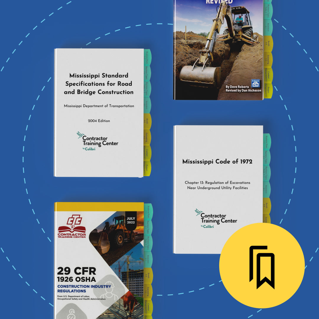 Mississippi Excavation and Grading Exam Tabbed and Highlighted Book Bundle