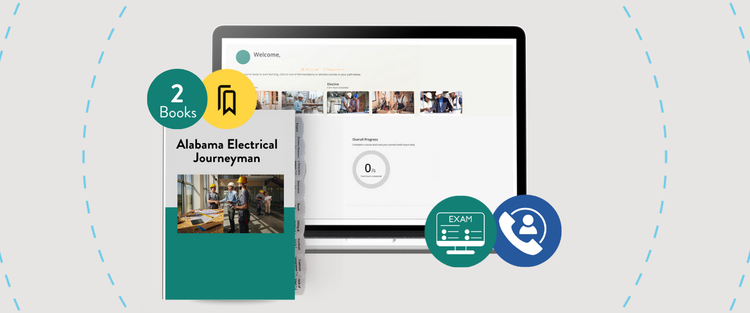 Full-Service Package: Alabama Electrical Journeyman Exam Prep