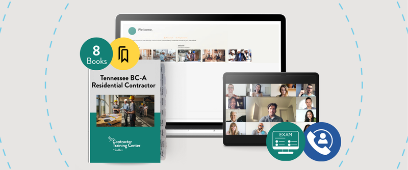 Full-Service Package: Tennessee BC-A Residential Contractor Exam Prep