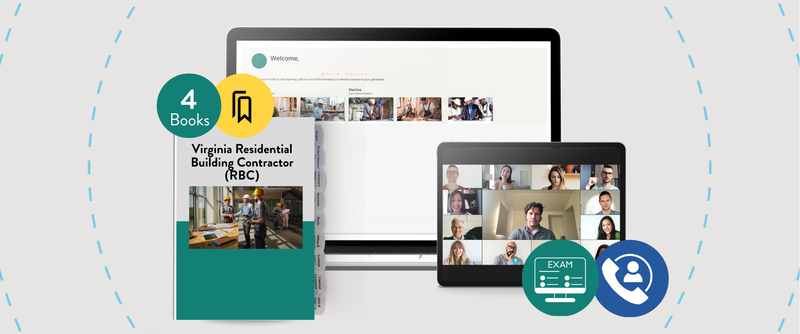 Full-Service Package: Virginia Residential Building Contractor (RBC) Exam Prep