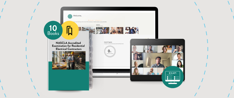 NASCLA Accredited Examination for Residential Electrical Contractors Exam Prep Package