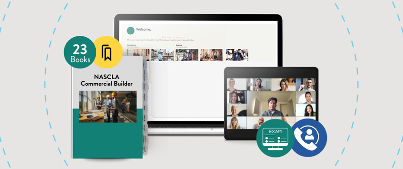 NASCLA Commercial Builder Pro Plus Exam Prep Package