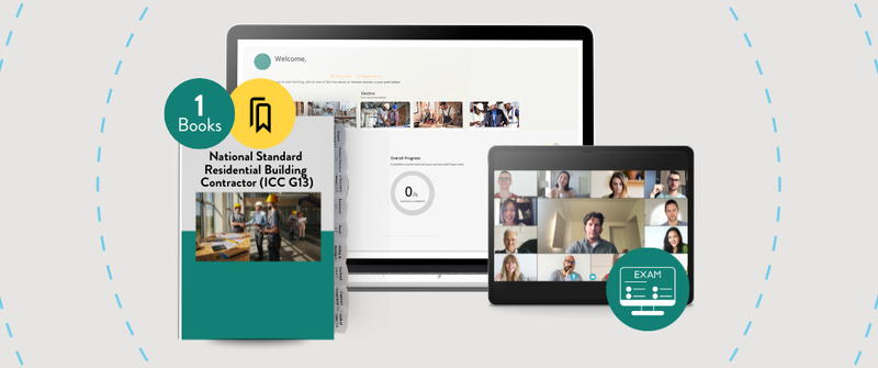 National Standard Residential Building Contractor (ICC G13) Exam Prep Package