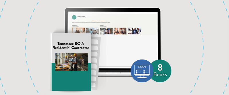 Online Package: Tennessee BC-A Residential Contractor Exam Prep