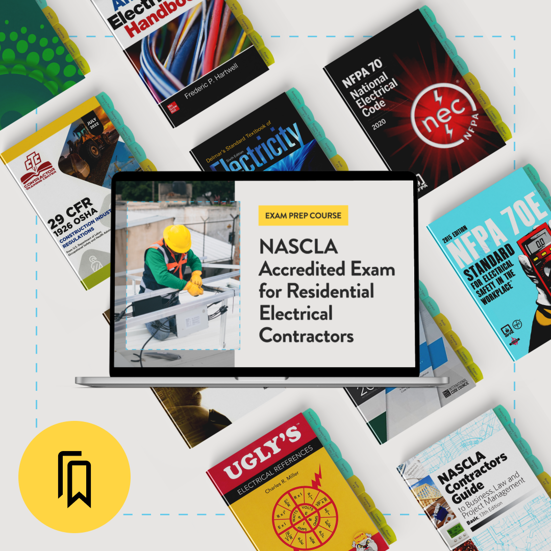NASCLA Accredited Examination for Residential Electrical Contractors Exam Prep Package