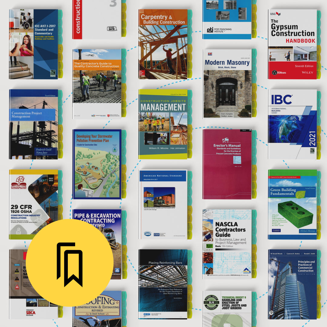 National NASCLA Commercial Builder Exam Tabbed and Highlighted Book Bundle