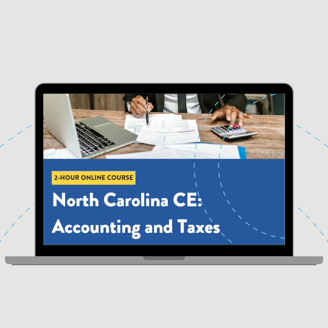 North Carolina CE: Accounting & Taxes 2-Hour Course