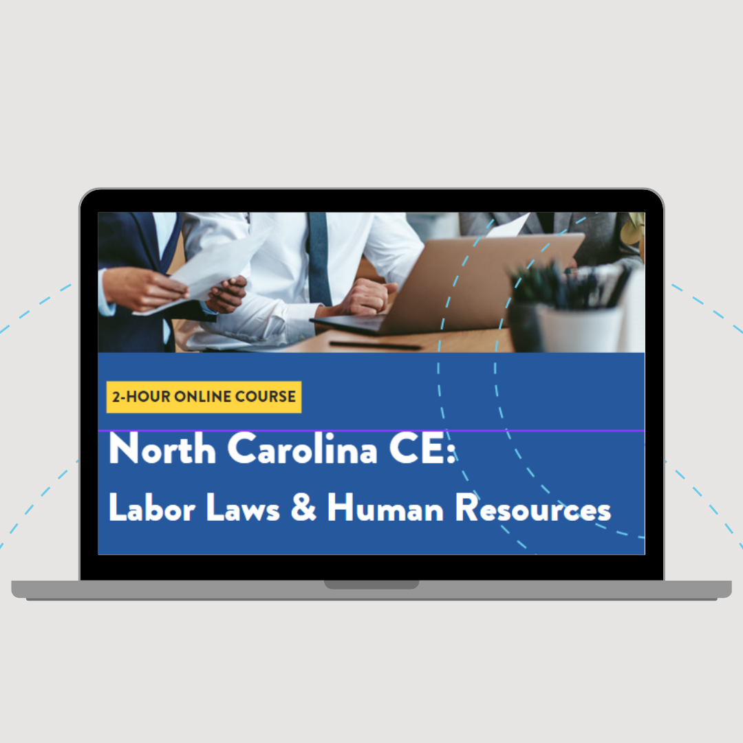 North Carolina CE: Labor Laws & Human Resources 2-Hour Course