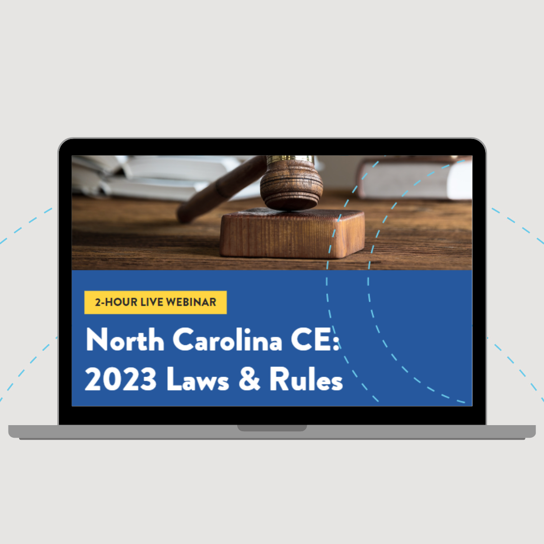 North Carolina CE: General Contractor 2-hour Mandatory Laws & Rules Live Webinar