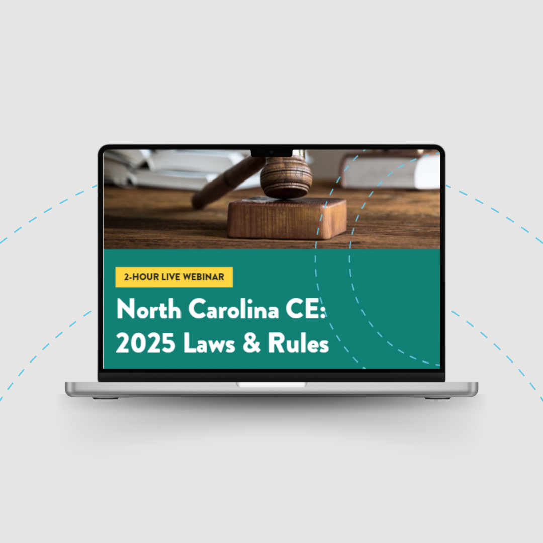 2025 North Carolina CE: Mandatory Course Required for 2026 Renewal (SDL)