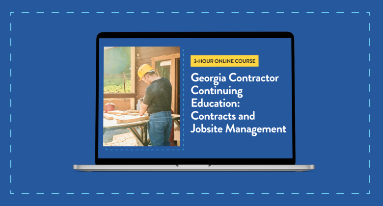 Georgia Contractor Continuing Education: Warranties, Lien and Ethics - 3-Hour Online Course, 2026