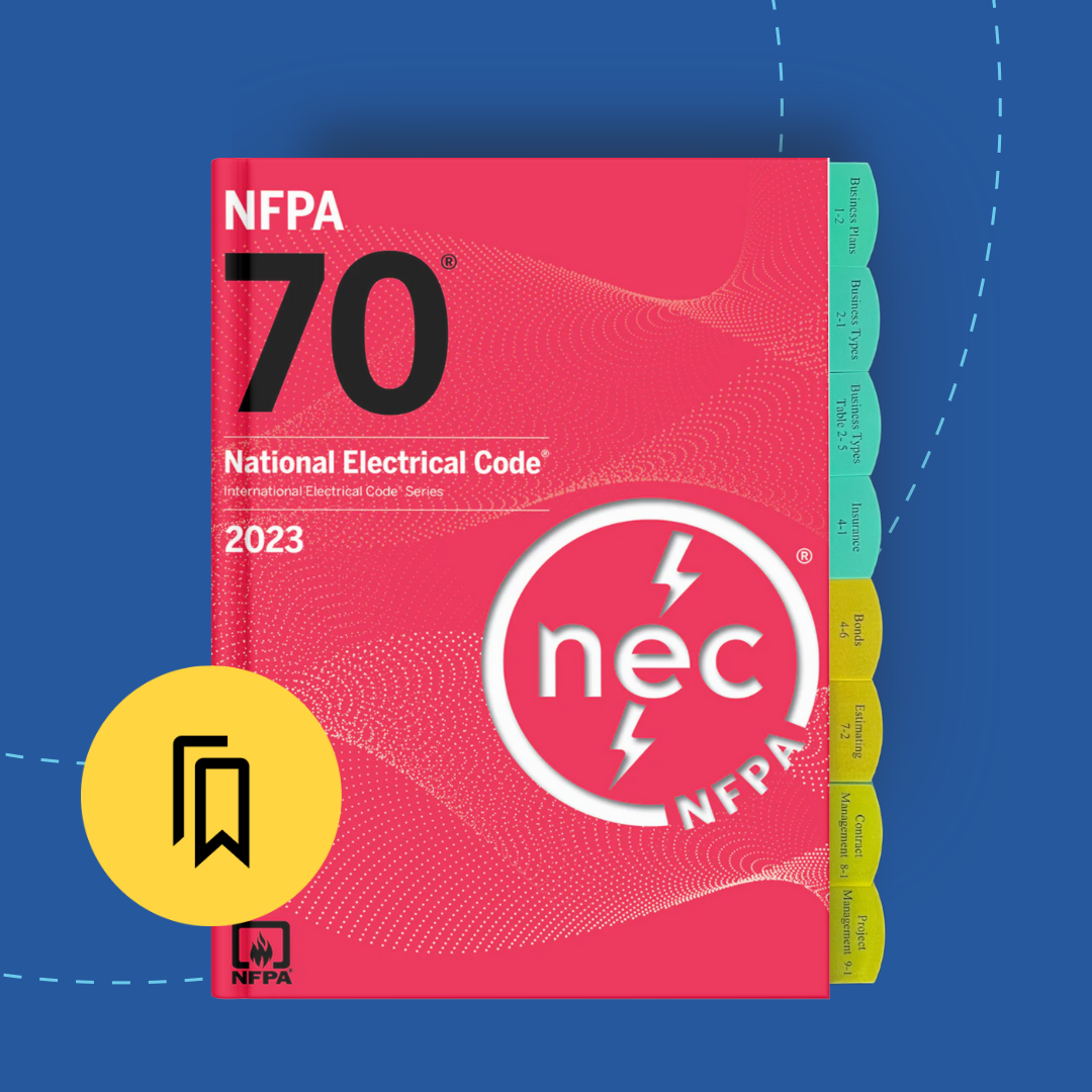 Tabbed and Highlighted National Electrical Code NFPA 70, 2023 edition