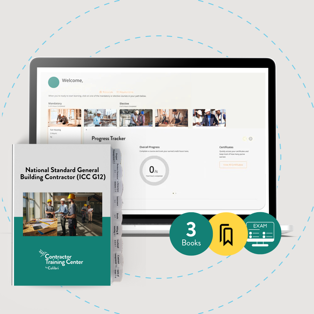National Standard General Building Contractor (ICC G12) Exam Prep Package