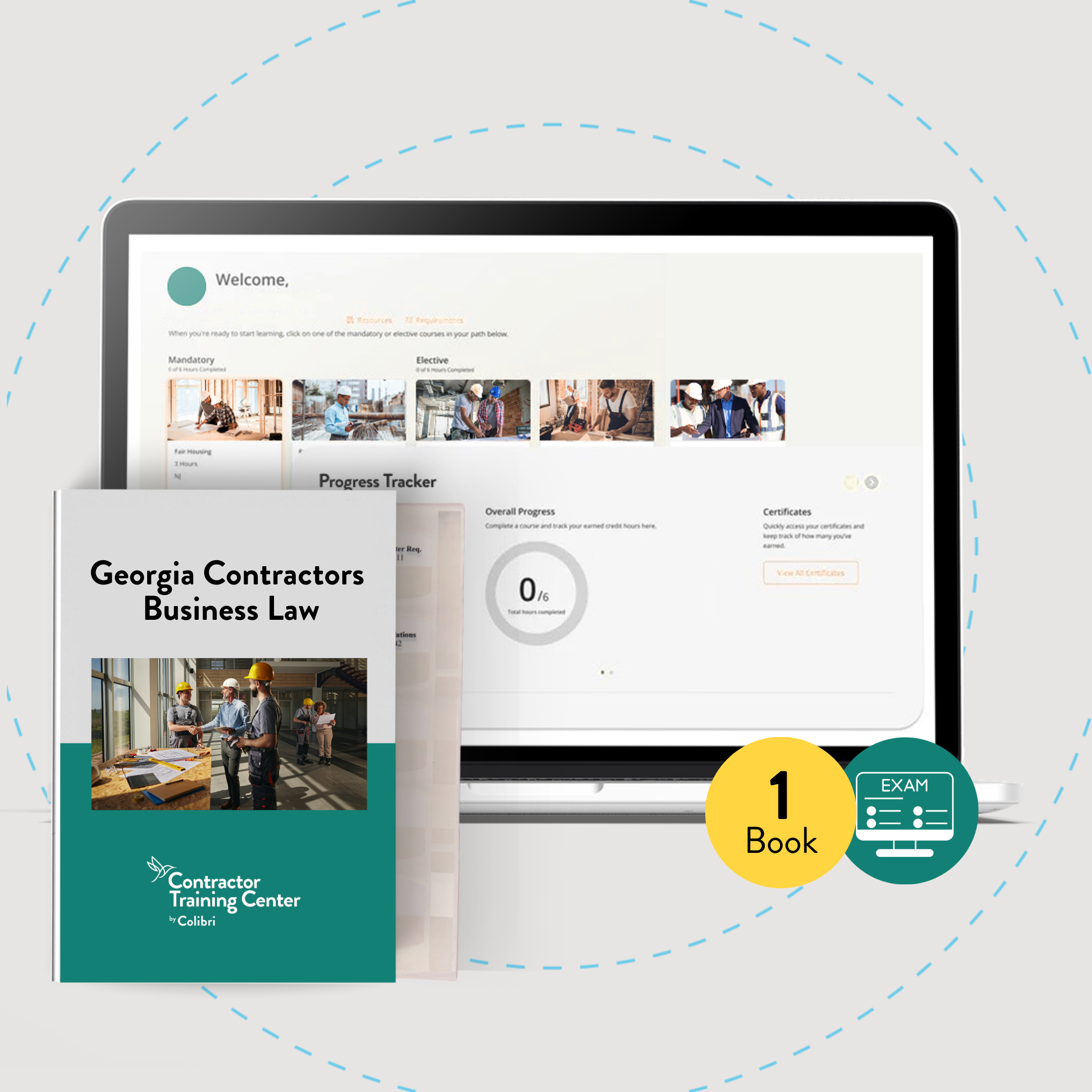 Online Package: Georgia Contractors Business and Law Management Exam