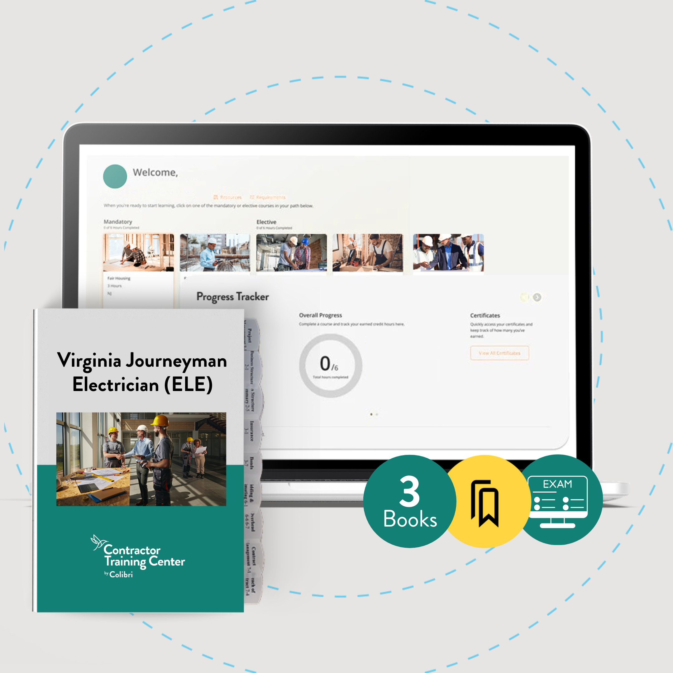 Virginia Journeyman Electrician (ELE) Exam Prep Package
