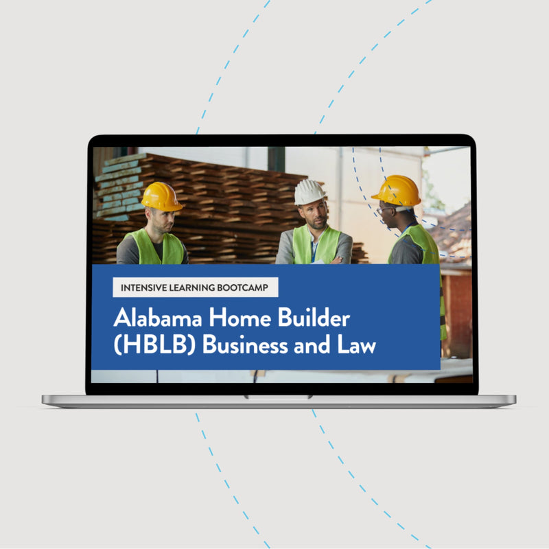 Alabama Home Builder (HBLB) Business and Law Exam Prep Course