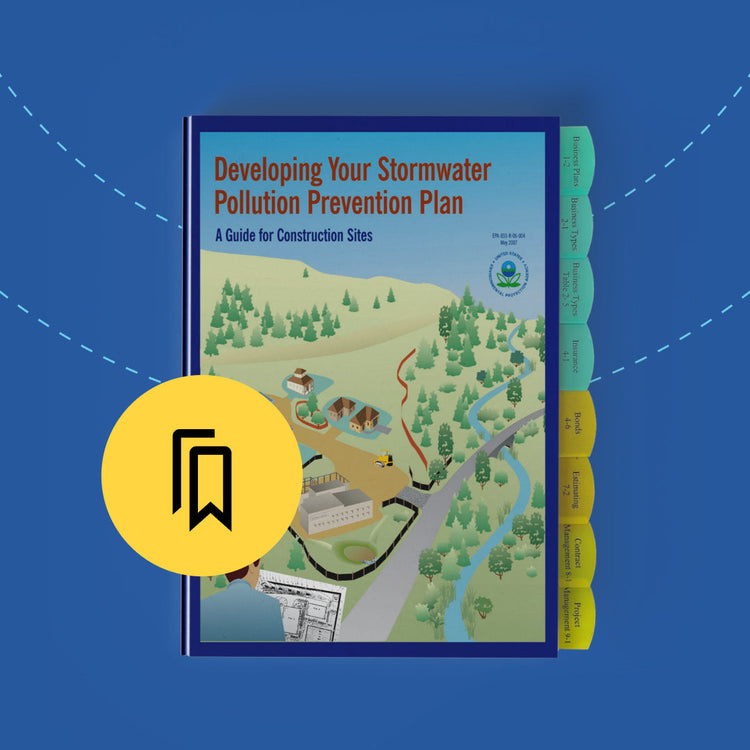 Developing Your Stormwater Pollution Prevention Plan, Tabbed and Highlighted