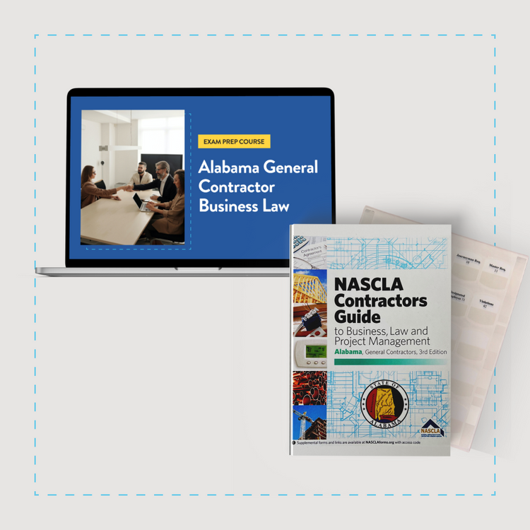 Essential Package: Alabama General Contractor Business Law Exam Prep