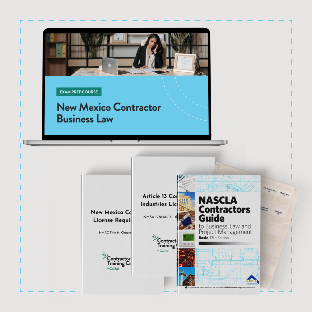 Essential Package: New Mexico Contractor Business and Law Exam Prep