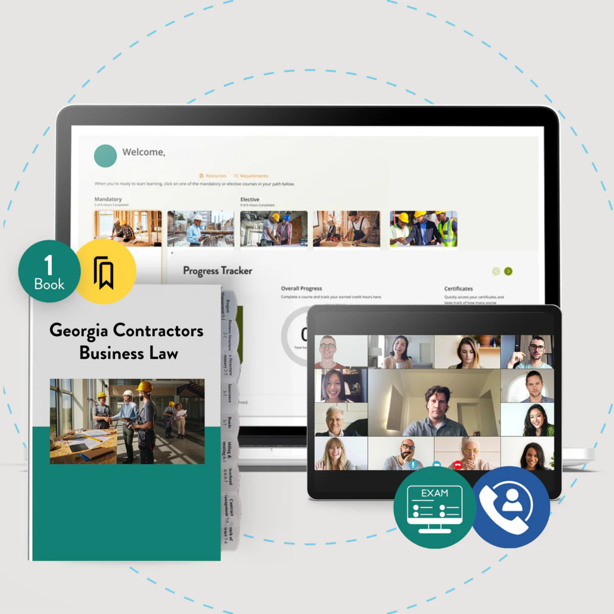 Full-Service Package: Georgia Contractors Business Law Exam