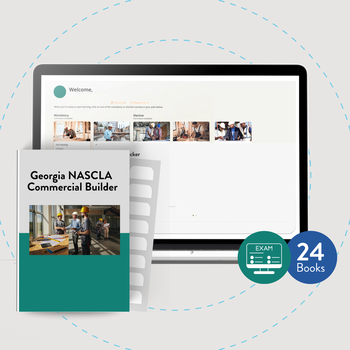 Georgia NASCLA Commercial Builder Essential Exam Prep Package