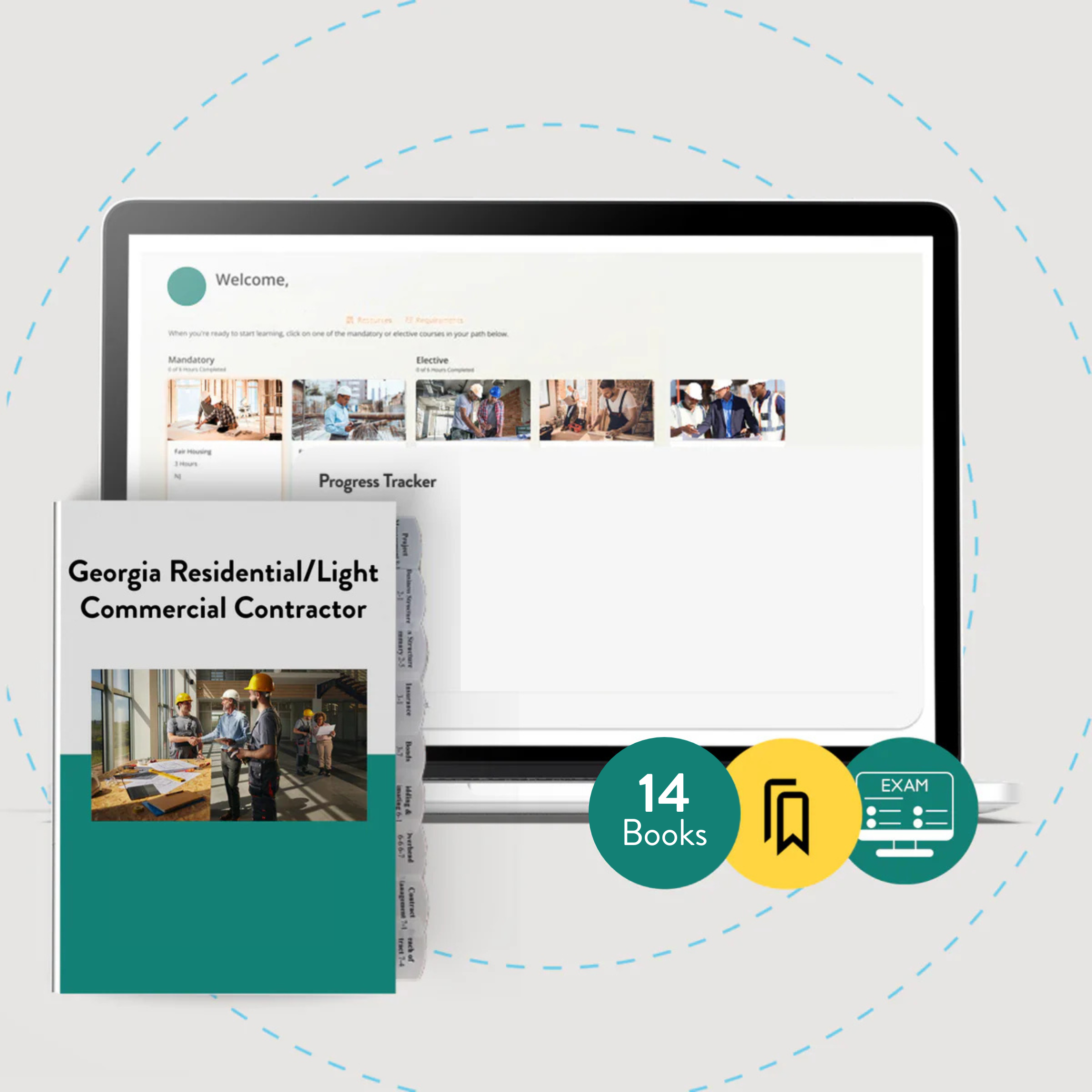 Georgia Residential/Light Commercial Contractor Pro Plus Exam Prep Package