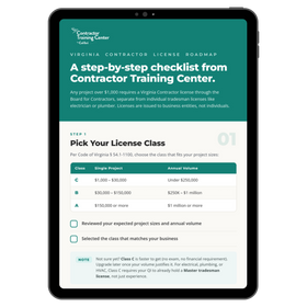 Free Virginia Licensing Checklist