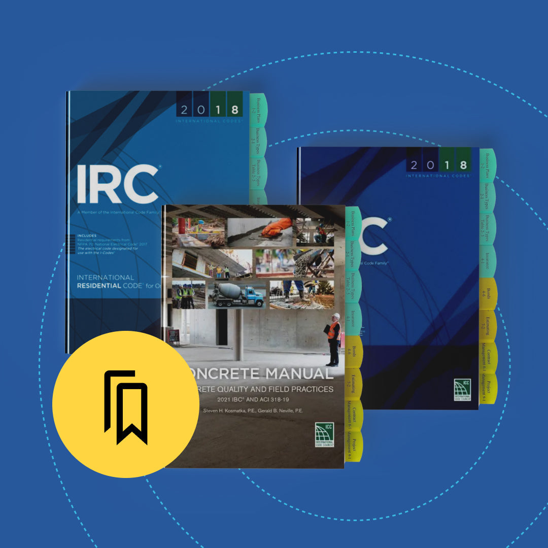 Kansas Building Contractor B (ICC KGB) Exam Tabbed and Highlighted Book Bundle