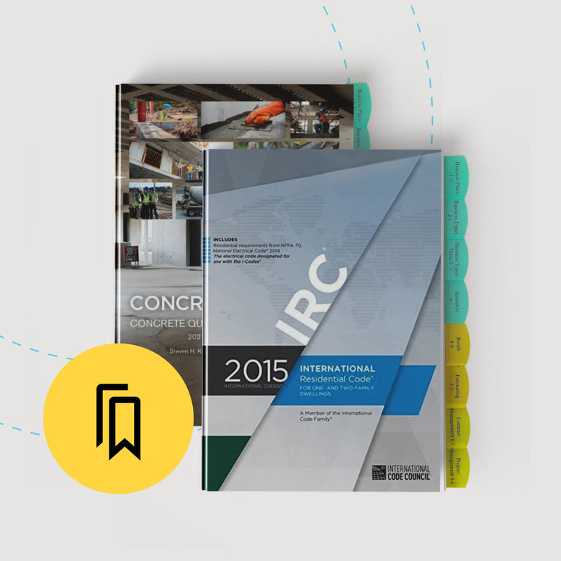 Kansas Standard Residential Building Contractor C (ICC 552) Exam Tabbed and Highlighted Book Bundle