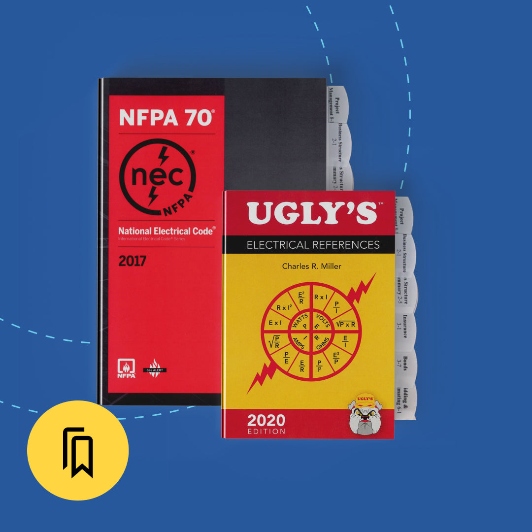 National Standard Journeyman Electrician (ICC G17) Exam Tabbed and Highlighted Book Bundle